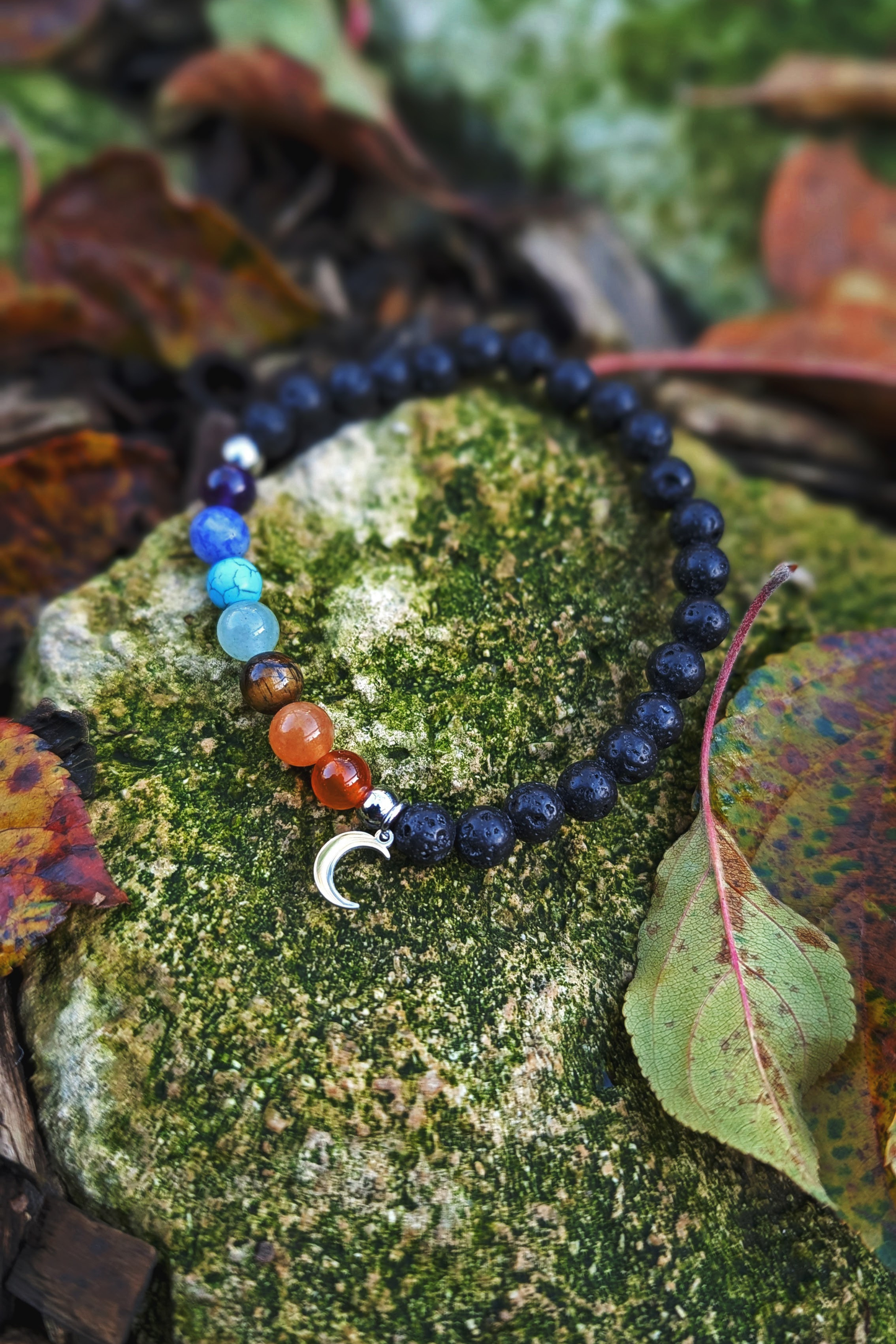 Stone+Halo Gemstone Bracelets