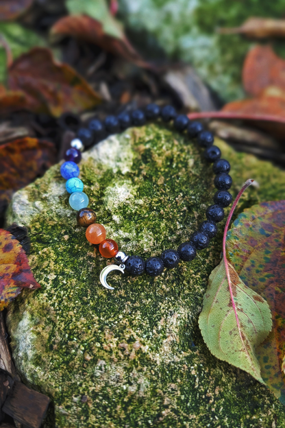 Stone+Halo Gemstone Bracelets