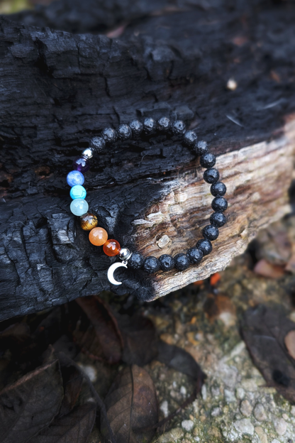 Stone+Halo Gemstone Bracelets