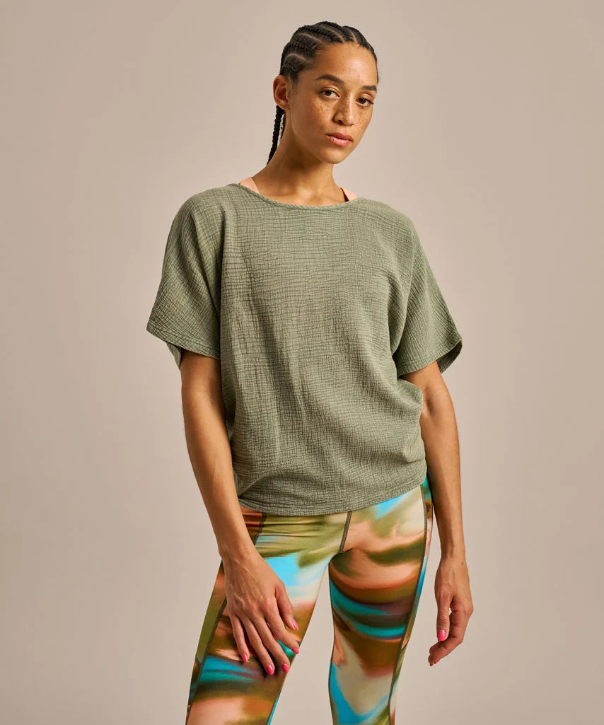 BAM Breathable Cotton Gauze Fluidity Top