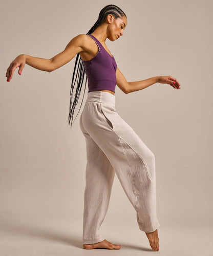 BAM Tulip Leg Cotton Gauze Yoga Pants