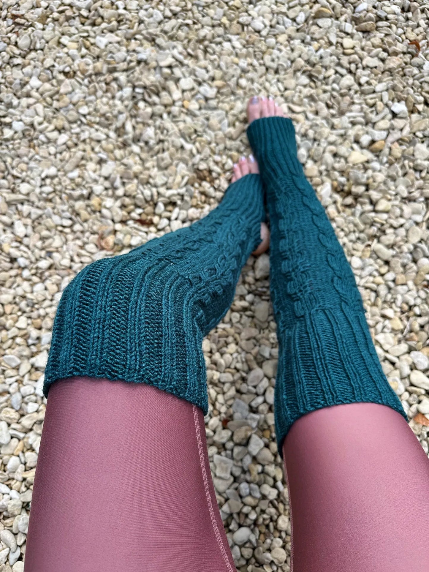 Handmade Lambswool Leg Warmers from Ukraine