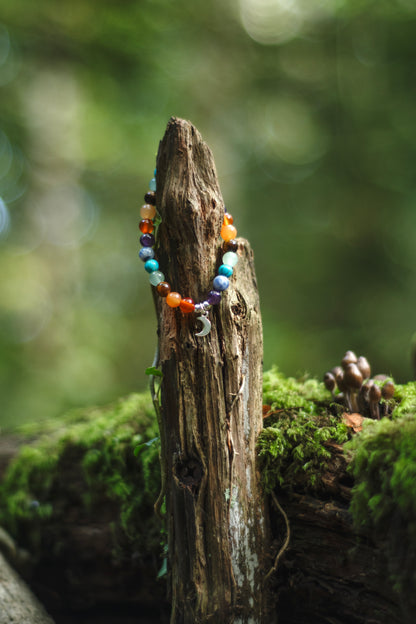 Stone+Halo Gemstone Bracelets