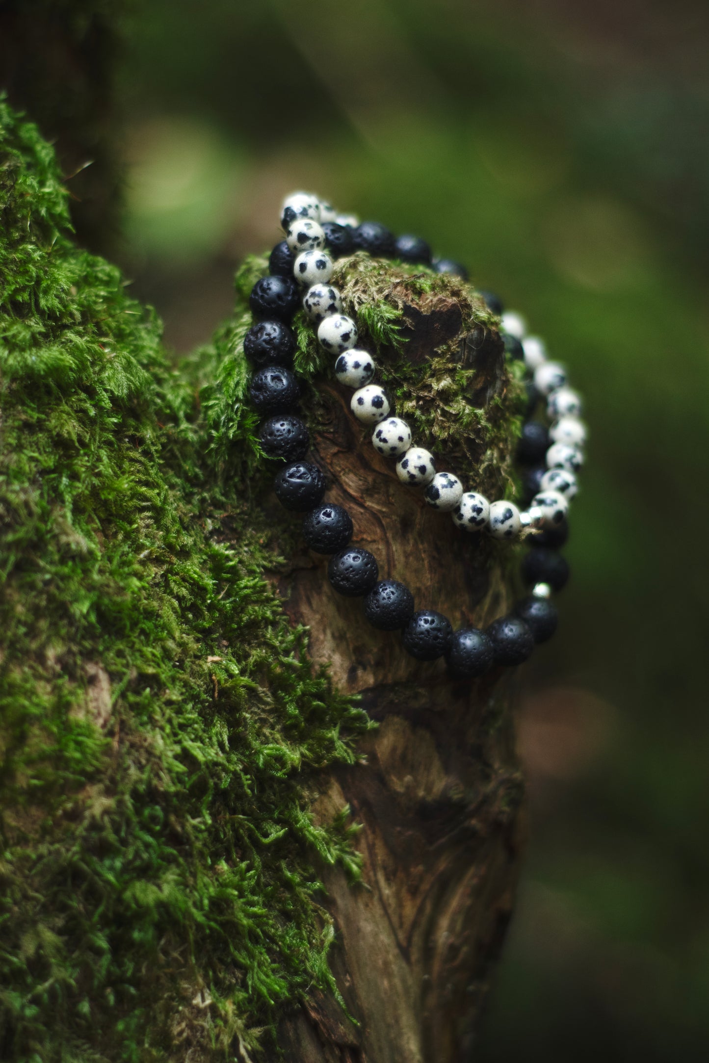 Stone+Halo Gemstone Bracelets