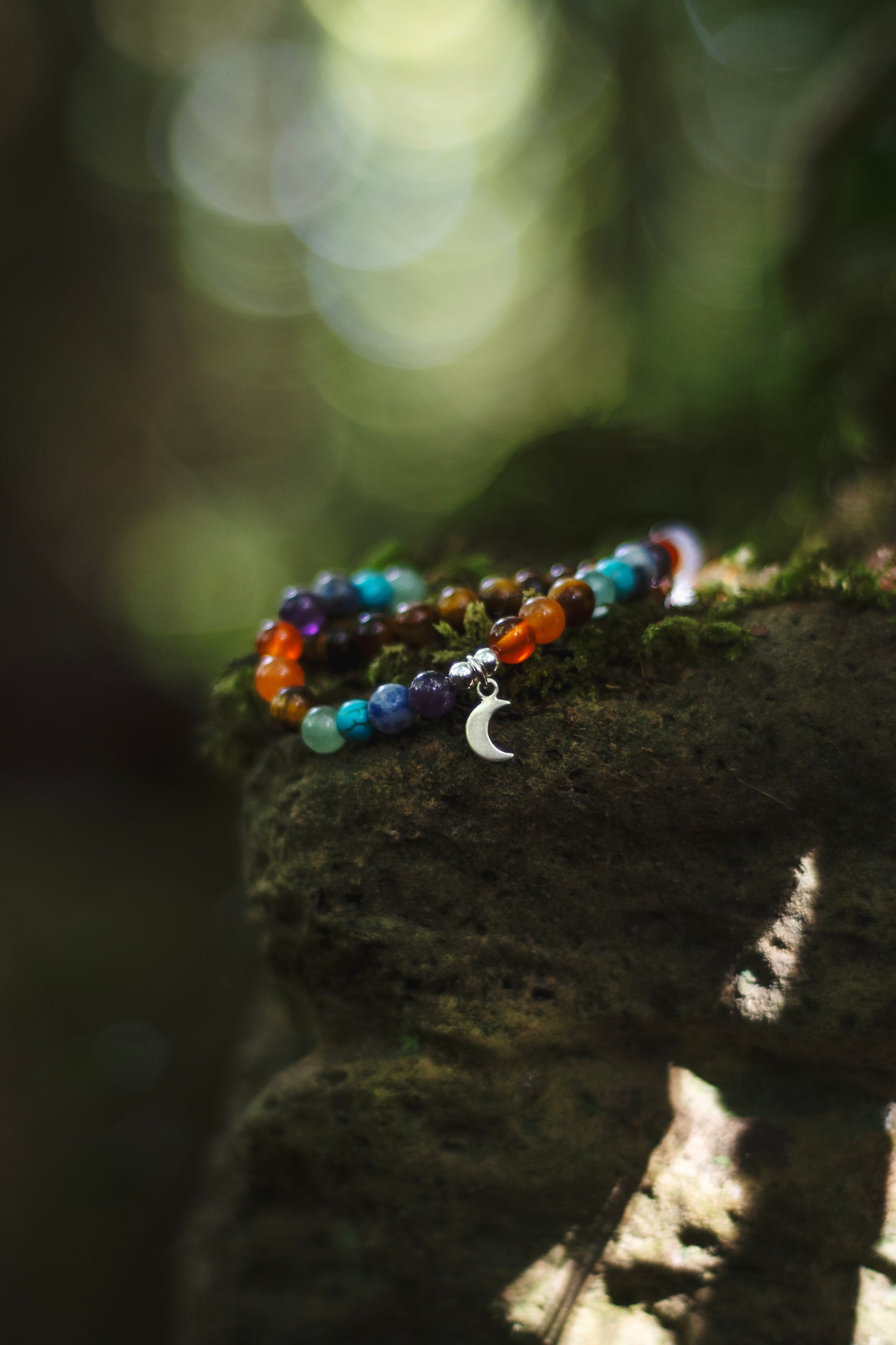 Stone+Halo Gemstone Bracelets