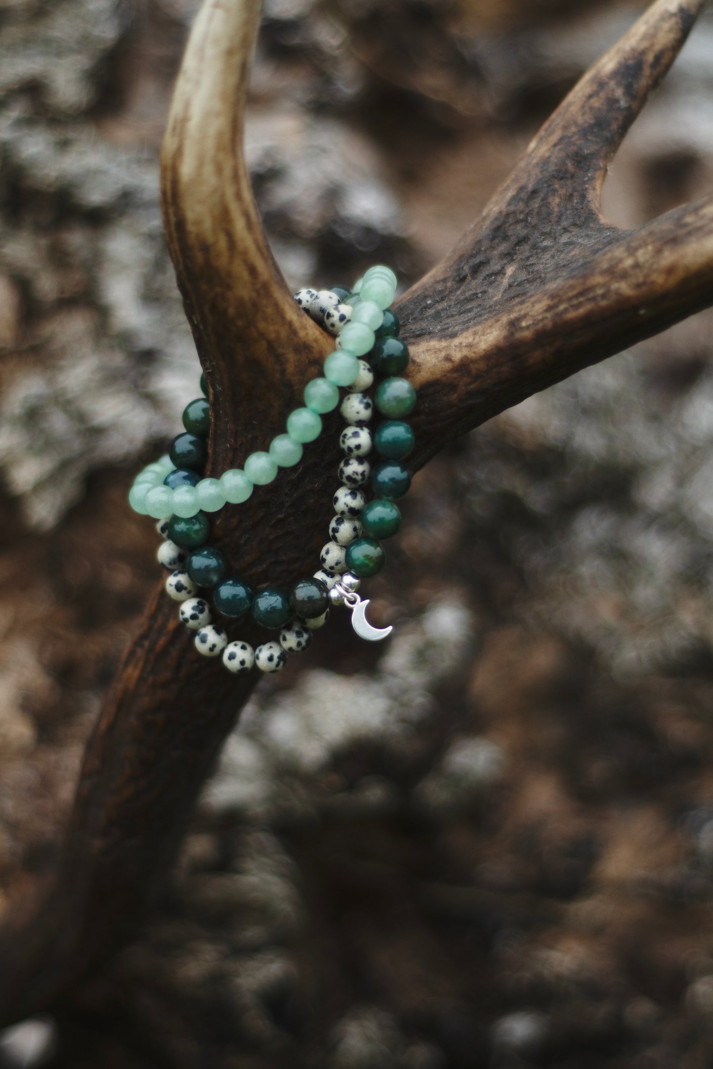 Stone+Halo Gemstone Bracelets
