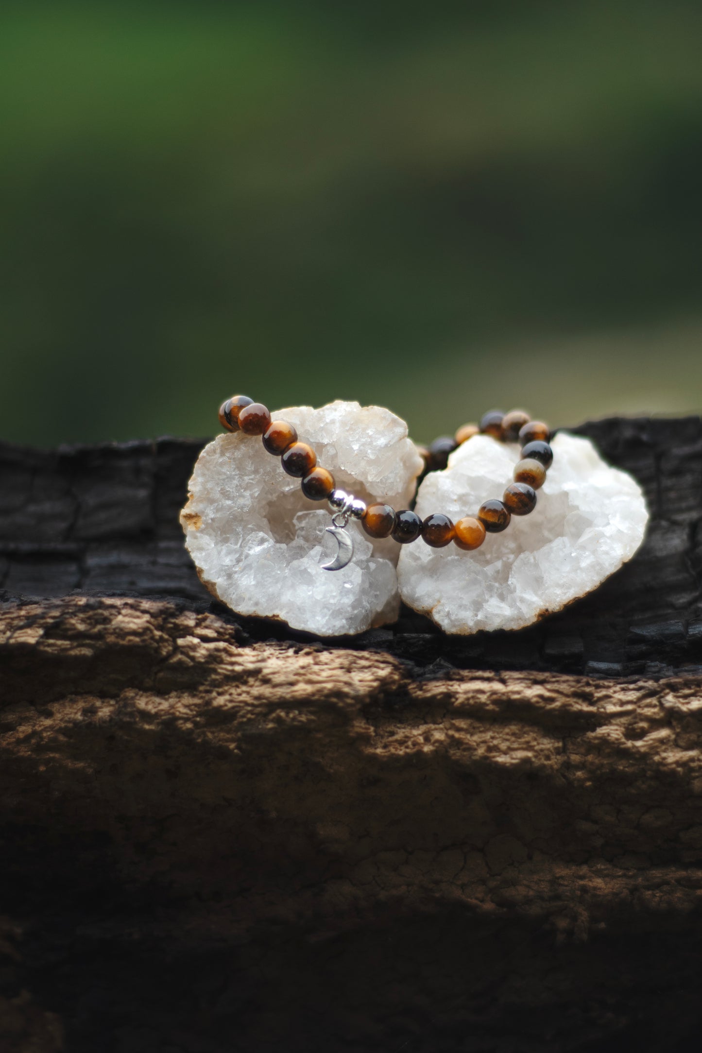 Stone+Halo Gemstone Bracelets