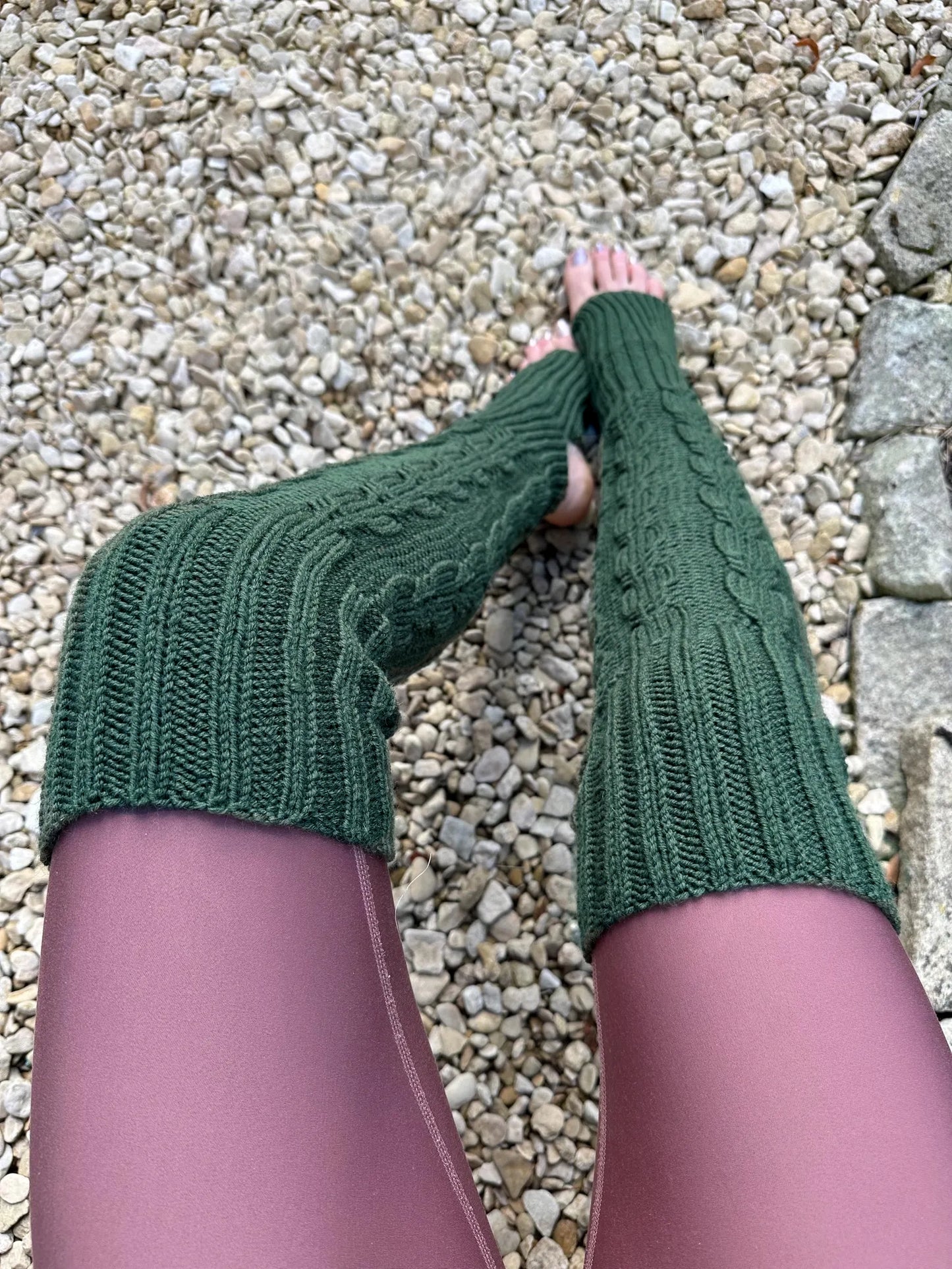Handmade Lambswool Leg Warmers from Ukraine