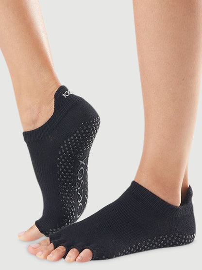 Toesox Low Rise Half Toe Yoga Socks