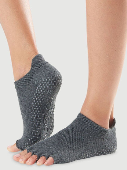 Toesox Low Rise Half Toe Yoga Socks