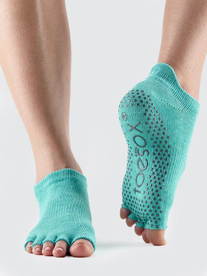 Toesox Low Rise Half Toe Yoga Socks
