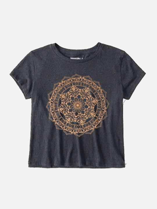Free Spirit Isha Mandala Boxy Tee