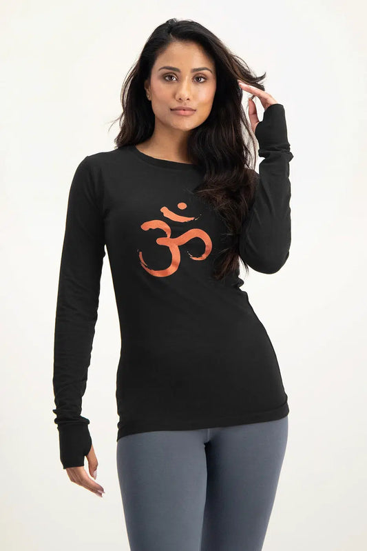 Urban Goddess Karuna Om Long Sleeve Top