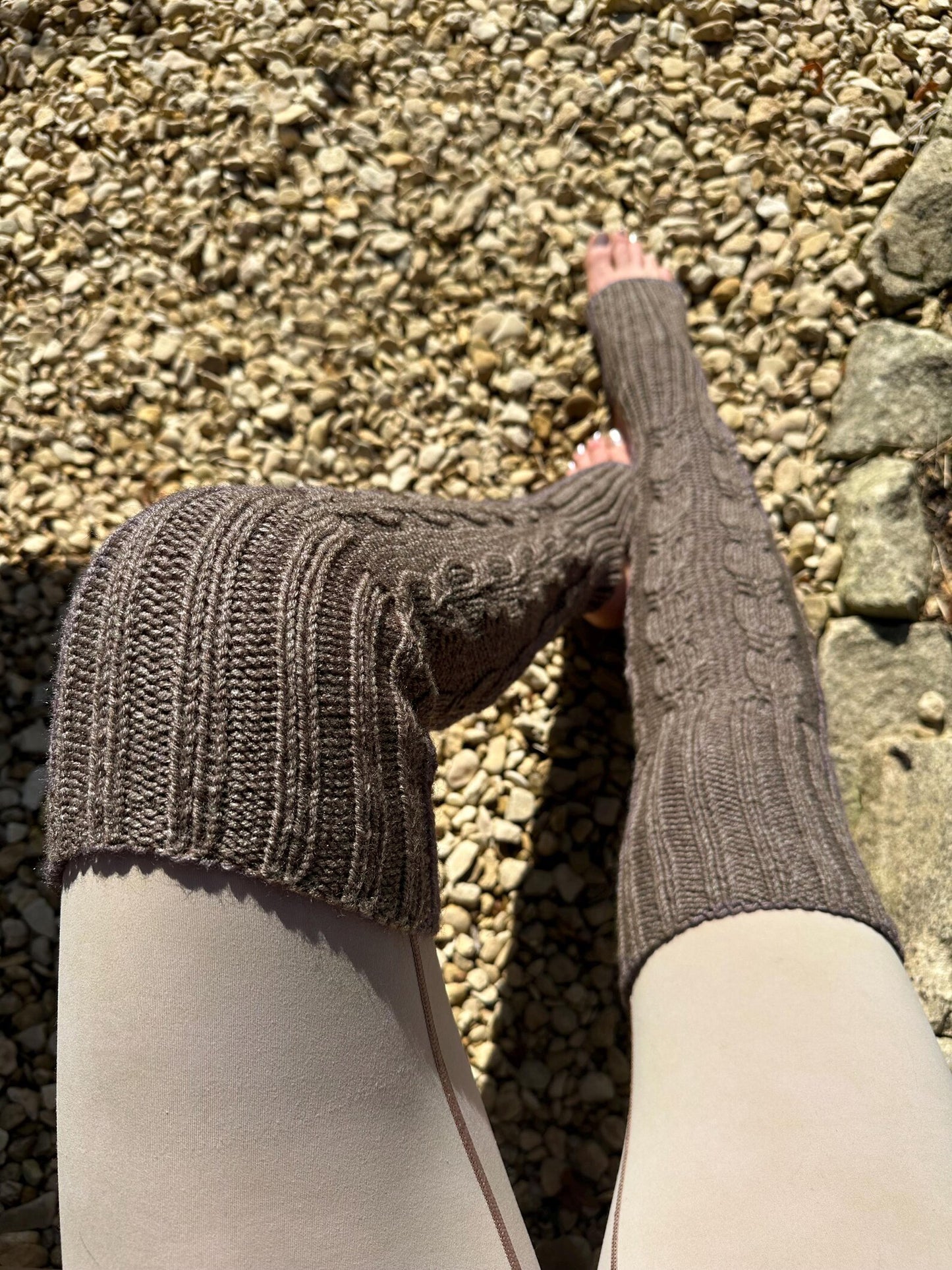 Handmade Lambswool Leg Warmers from Ukraine